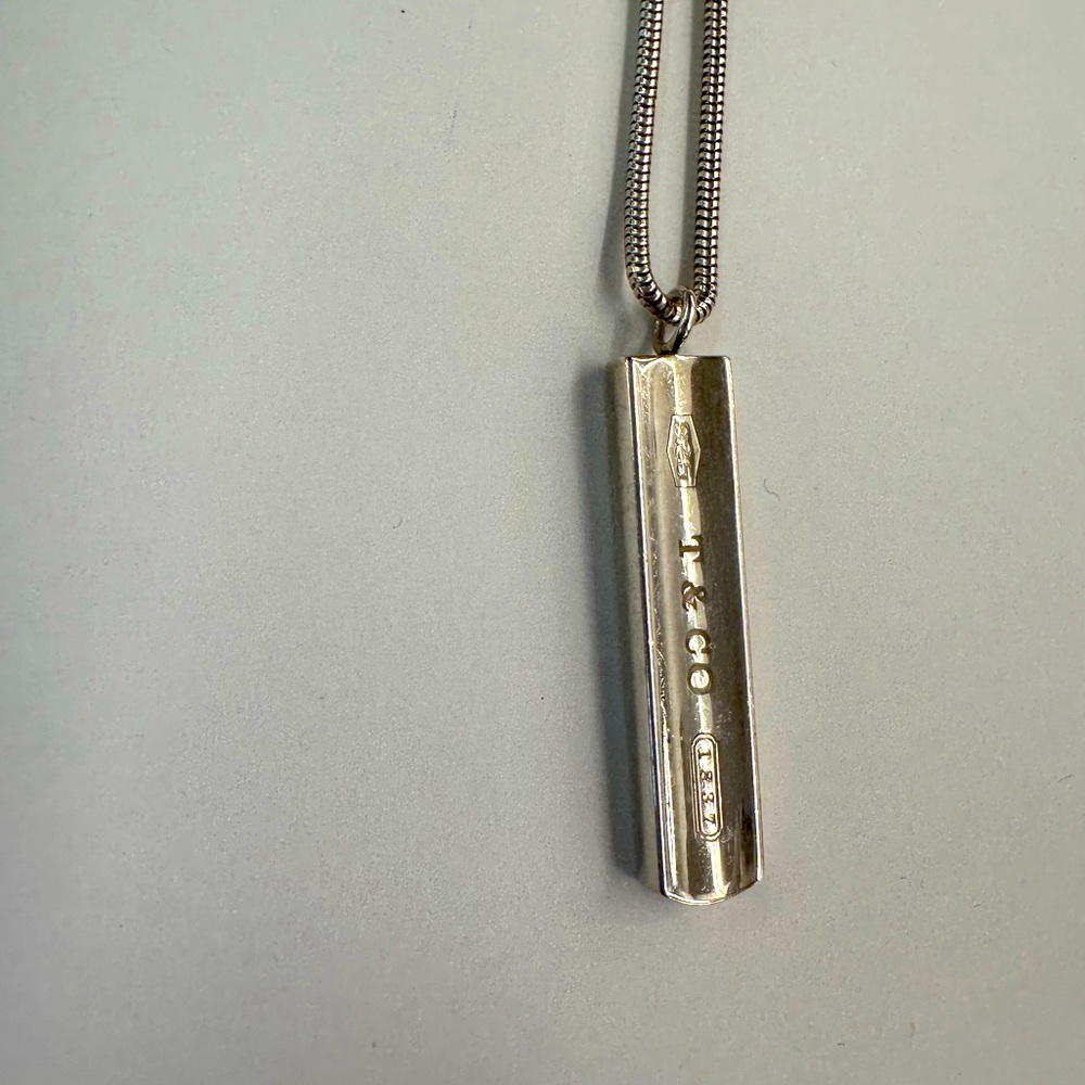 Tiffany Bar Necklace